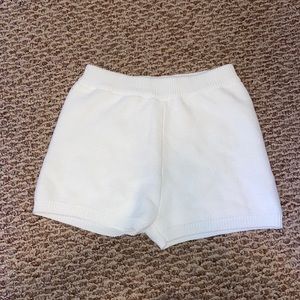 White knit shorts barley worn/like new